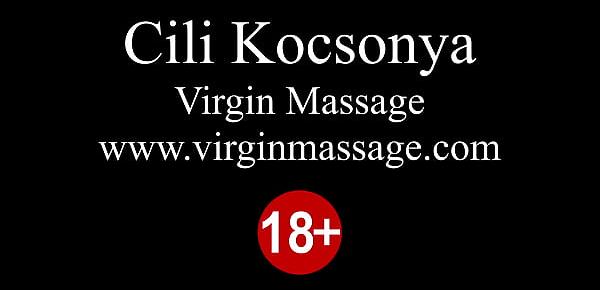  Virgin round ass brunette babe Cili Kocsonya massaged
